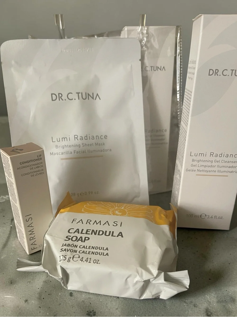 SPA SETS DR. C. TUNA Lumi Radiance Brightening Skincare Set with Calendula Soap